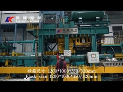 Automatyczna linia do formowania zielonego piasku Przecinanie poziome Strzelanie bez kolby Wyciskanie